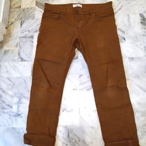 Celio Slim Fit Chinos - Rich Brown